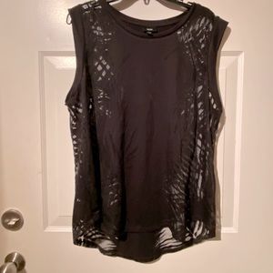 Mossimo burnout black tank.
